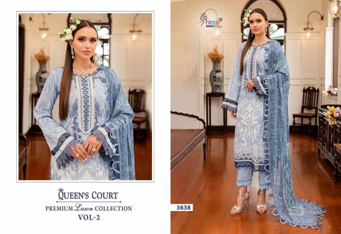 Queens Court Vol 2 By Shree Embroidery Cotton Pakistani Suits Wholesale Shop In Surat